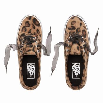 Damske Tenisky Vans Fuzzy Authentic Platform 2.0 Leopard/Biele VA68CNAID